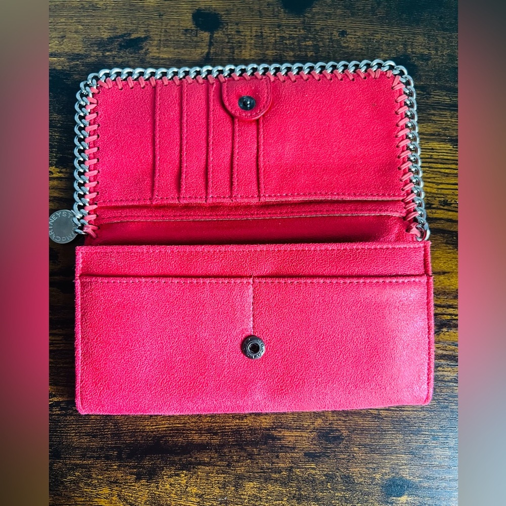 Stella McCartney Falabella Chain Wallet – Pink Leather (Made in Italy) - Picture 3 of 5